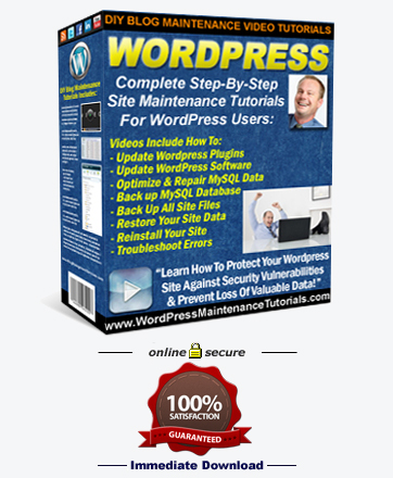 Order WordPress Maintenance Tutorials