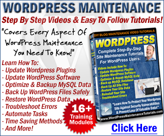 Wordpress Maintenance Tutorials